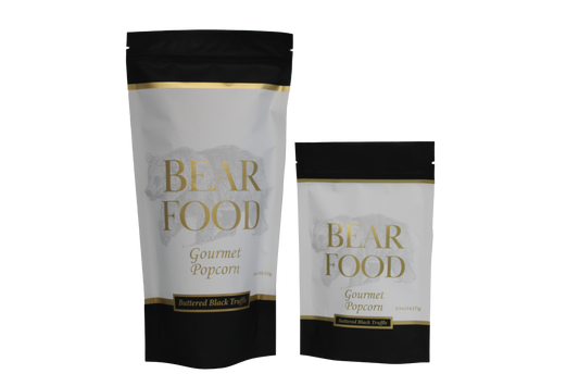 Pouches Wholesale Buttered Black Truffle Popcorn